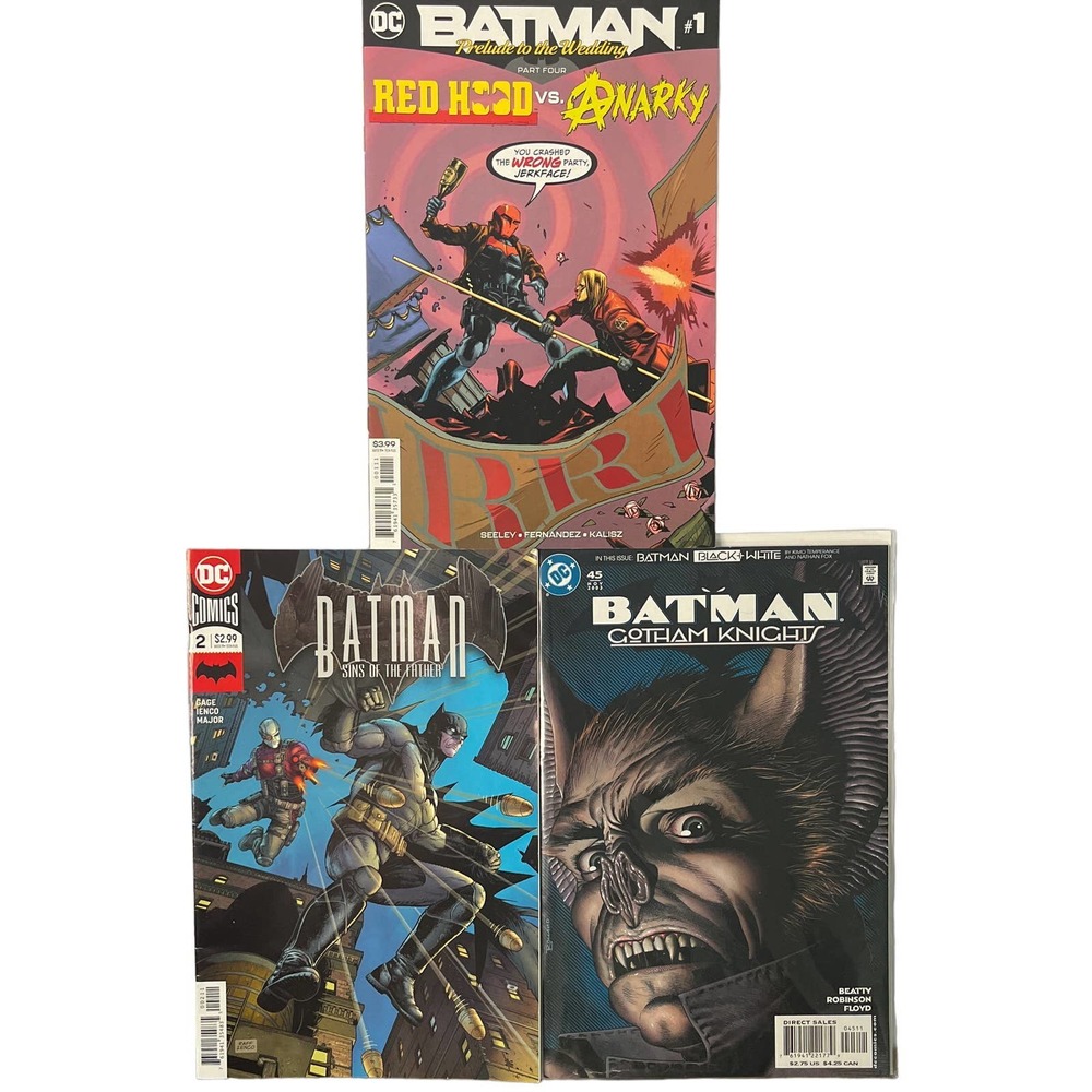 DC Comics - Batman Comic Books, Set of 3, Deadshot, Manbat, Red Hood